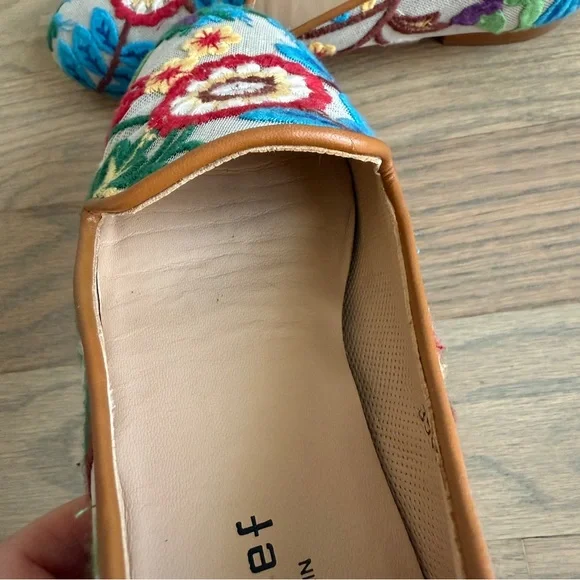 Jon Josef Gatsby Campanilla embroidered Flats 8.5 - Picture 9 of 10
